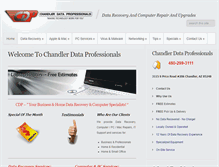 Tablet Screenshot of chandlerdataprofessionals.com